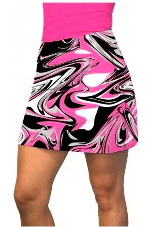 Loudmouth Golf: Women’s Active Skort – Pink Marble