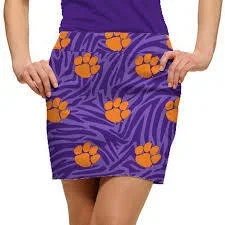 Loudmouth Golf: Women’s StretchTech Skort – Clemson Paw Power (Size 0)