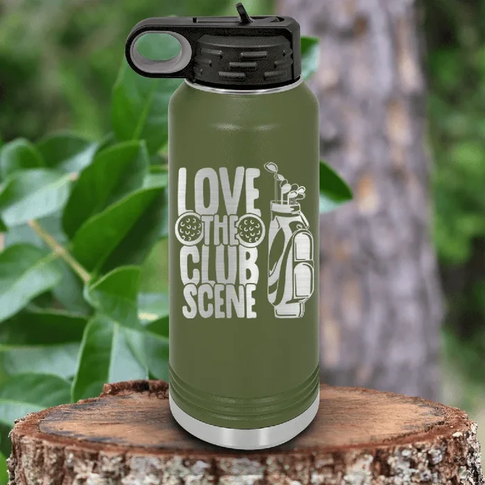 Love The Club Scene Water Bottle