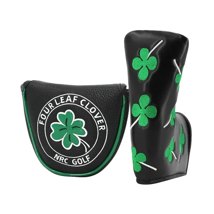 Lucky Charm Four Leaf Clover Golf Putter Cover: Swing with Fortune