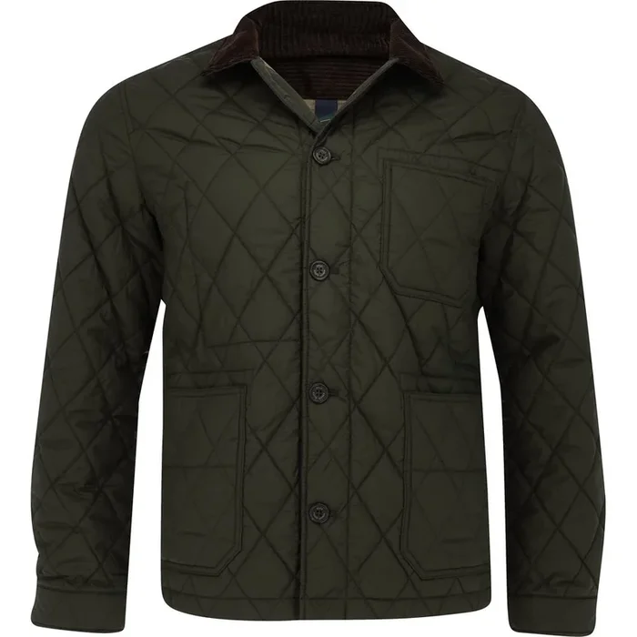 Matte Fine Poly Quilted Chore Jacket