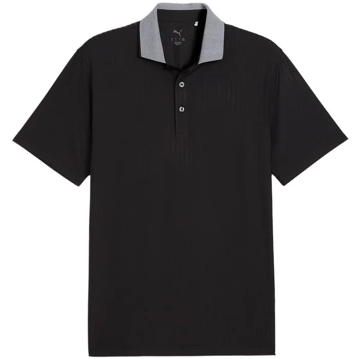 MATTR Stripe Jacquard Polo