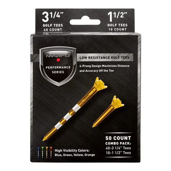 Maxfli 3 1/4″ Translucent Tees 50 pk