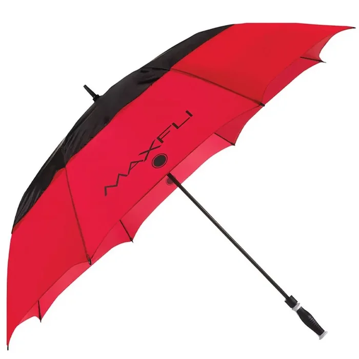 Maxfli 68″ Dual Canopy Umbrella Black/Red