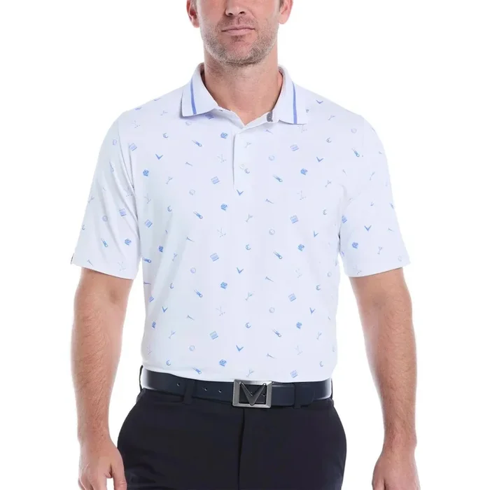 Memento Print Golf Polo