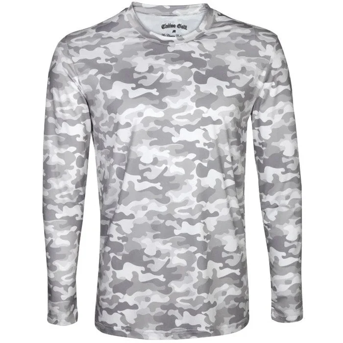 Men’s Golf Long Sleeve Lightweight Undershirt | Tattoo Golf | Camo White