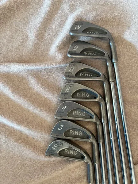 Men’s Ping Karstens original Right Handed Iron Set Regular Flex 7 Pieces Steel Shaft (Used)
