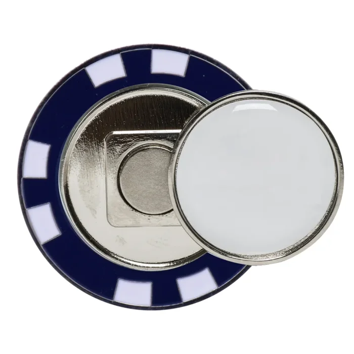 Metal Poker Chip w/Magnetic Ball Marker