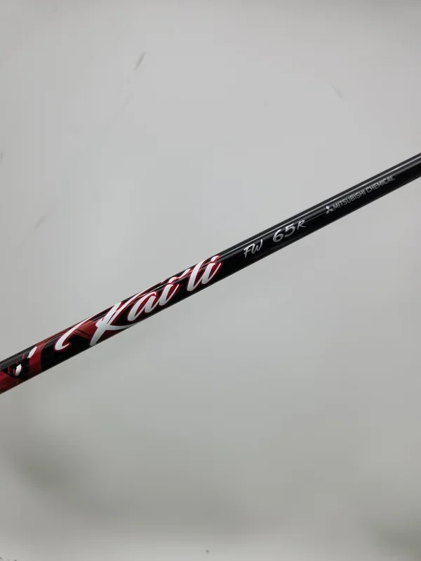 MITSUBISHI KAI’LI RED 65 FWY WOOD SHAFT REGULAR 64G TM LEFTY TIP 41.5″ VERYGOOD