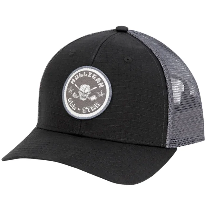 Mulligan All-Star Trucker Hat | Black & Grey