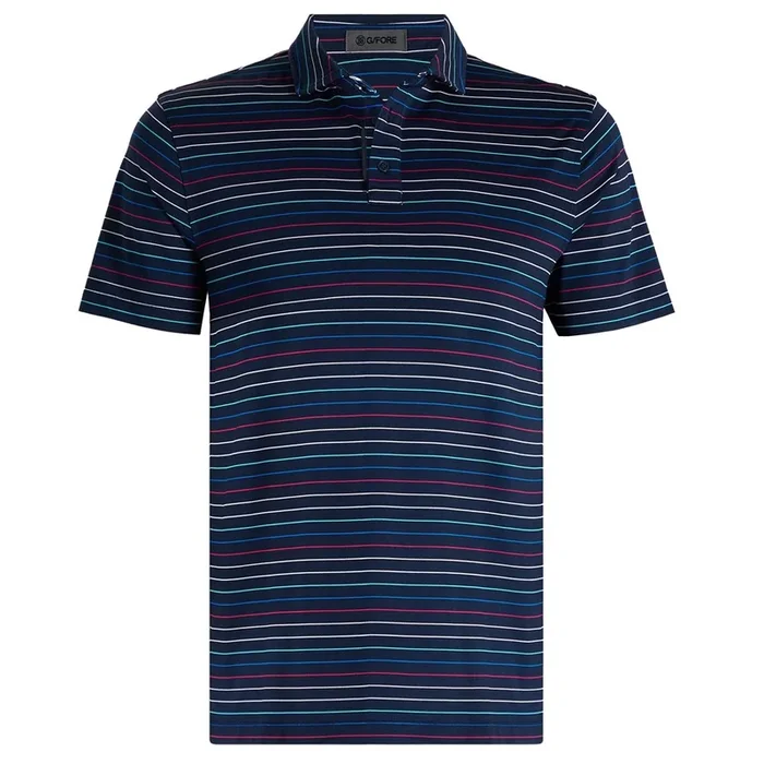 Multi Stripe Tech Pique Polo