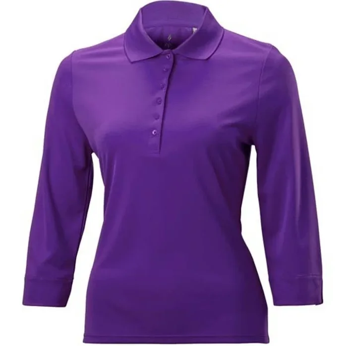 Nancy Lopez Luster 3/4 Sleeve Polo