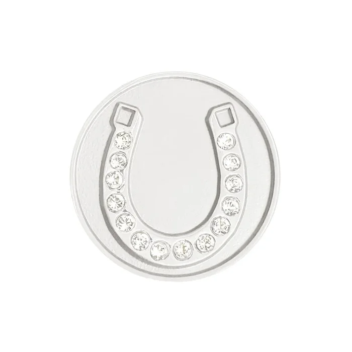 Navika: Ball Marker & Hat Clip – Silver Horseshoe