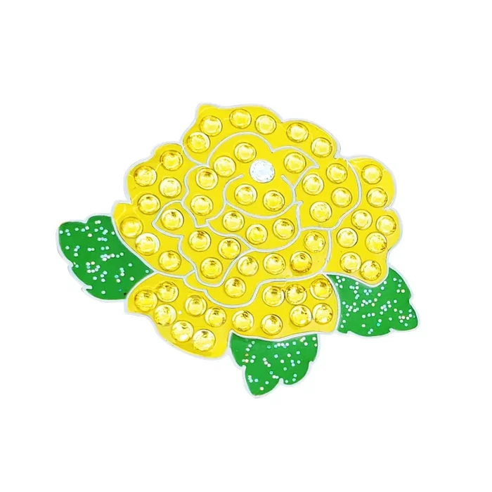 Navika: Ball Marker & Hat Clip – Yellow Rose