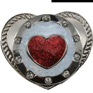 Navika: Crystals Kicks Candy Shoe Ball Marker – Round Red Heart