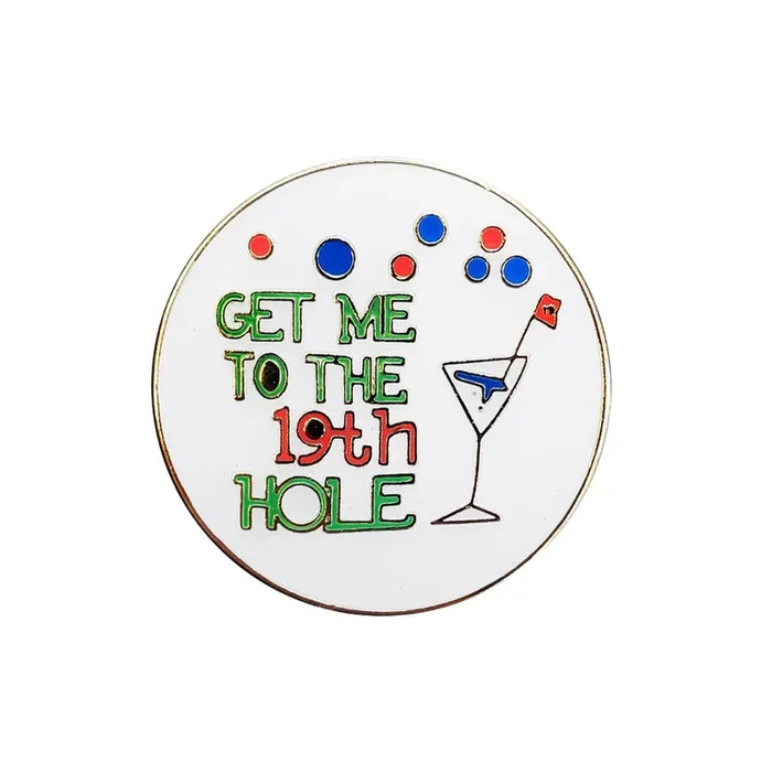 Navika: Glitzy Ball Marker & Hat Clip -19th Hole