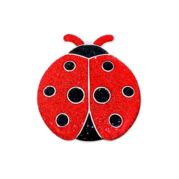 Navika: Glitzy Ball Marker & Hat Clip – Ladybug