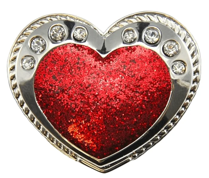Navika: Glitzy Kicks Candy Shoe Ball Marker – Red Heart