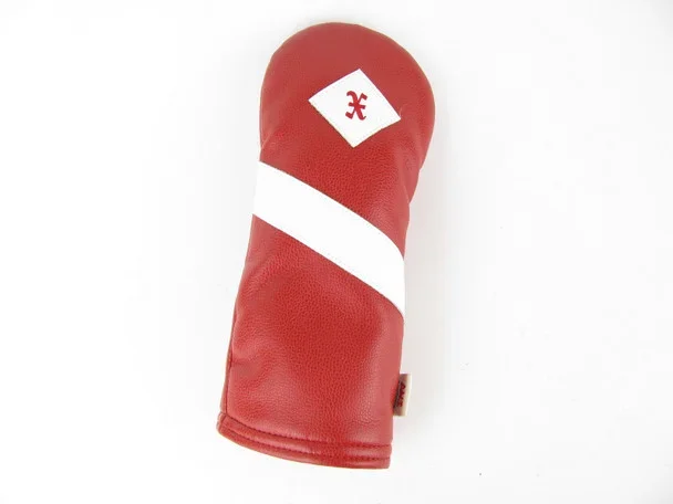 NEW AM&E Leather Fairway wood Headcover RED/WHITE