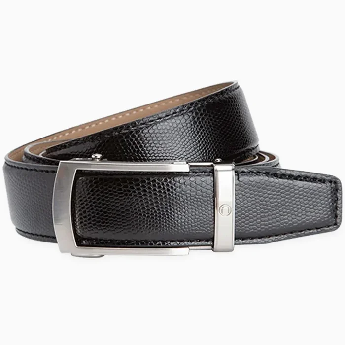 Nexbelt: Men’s Exotic Camden Ratchet Golf Belt – Black Lizard Skin