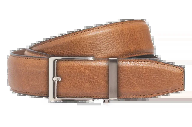 Nexbelt: Men’s Pebble Dress Belt – Pecan