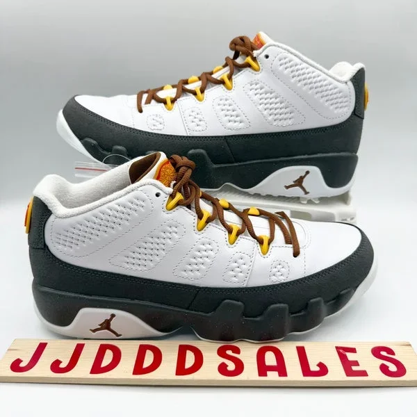 Nike Air Jordan 9 G NRG U24 U.S. Open Masters PGA White Gold FN6931-100 Men Sz 9 New