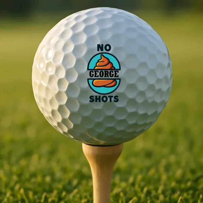 No Poop Shots Golf Ball