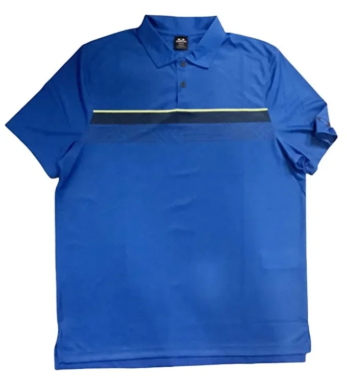 Oakley Men’s Print Layer Stripe Polo Golf Shirt