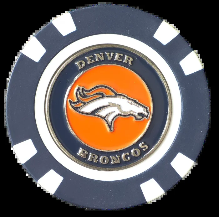 Officially Licensed Denver Broncos Poker Chip Ball Marker