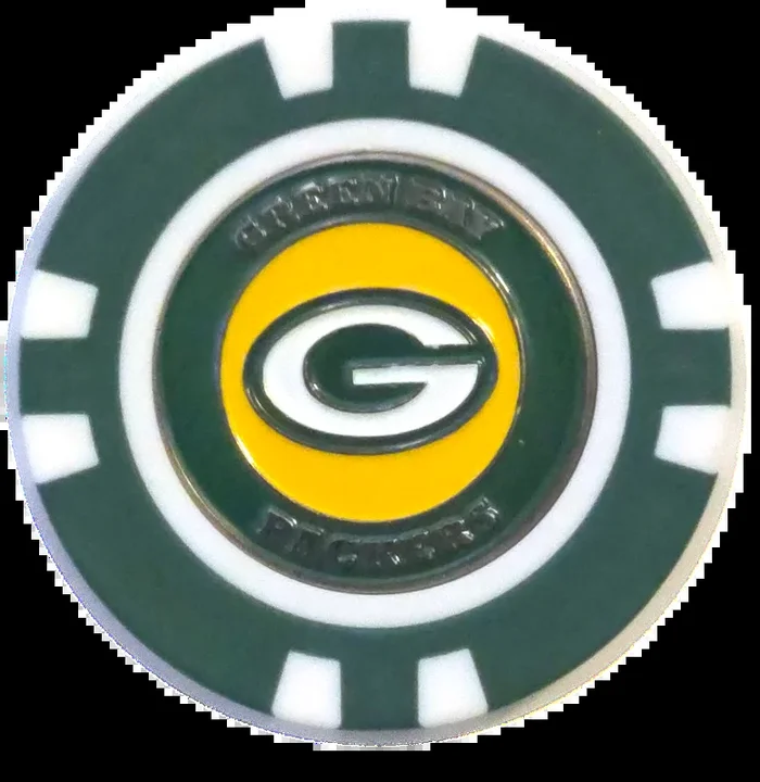Officially Licensed Green Bay Packers Poker Chip Ball Marker