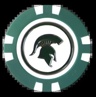 Officially Licensed Michigan State Spartans Poker Chip Ball Marker