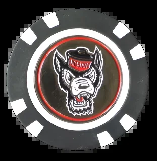 Officially Licensed NC State Wolfpack Poker Chip Ball Marker