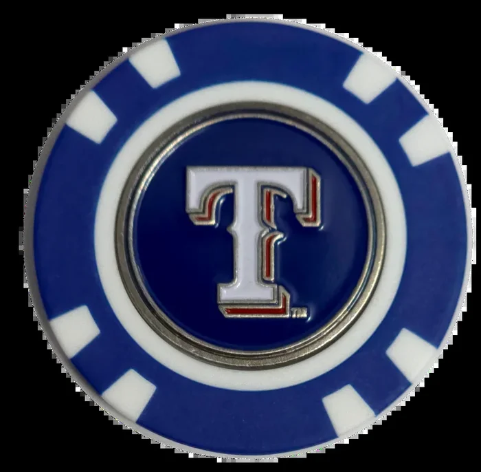 Officially Licensed Texas Rangers Poker Chip Golf Ball Marker