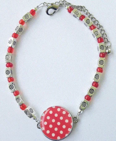 One Putt Designs – Par 3 (Berry Red) Ball Marker Ankle Bracelet #3RD