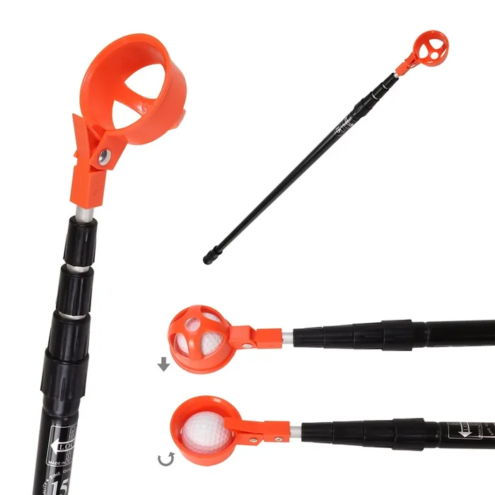 Orange Hinge Cup Golf Ball Retriever – Various Sizes Available