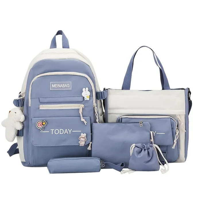 Outdoor Cute Adjustable Sequin Oxford Fabric Multi Piece Backpack