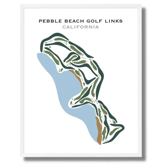Pebble Beach Golf Links, California – Printed Golf Courses