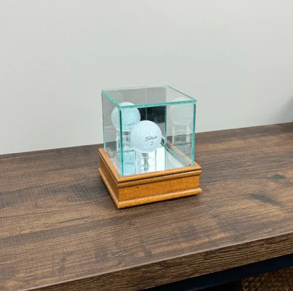 Perfect Cases and Frames: Golf Ball Display Case – Walnut Sport 1 1/2″