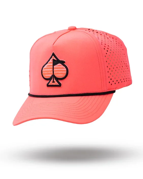 Perforated Rope Hat – Highlighter Pink