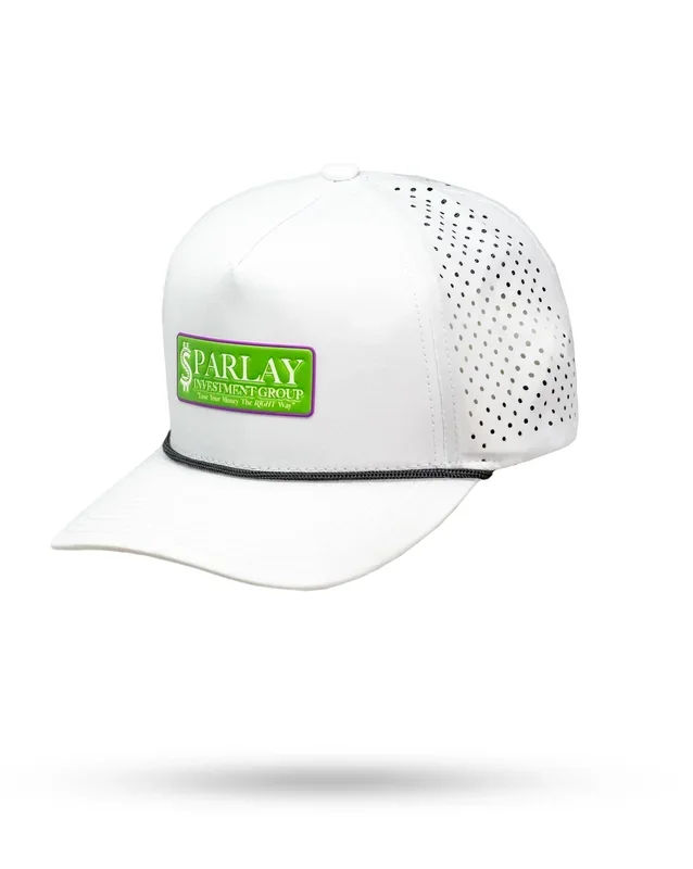 Perforated Rope Hat – Parlay Investment Group – White