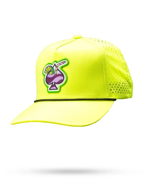 Perforated Rope Hat – Transfusion Highlighter Yellow