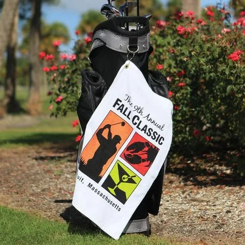 Personalized Jewel Collection Golf Towel – Corner Grommet