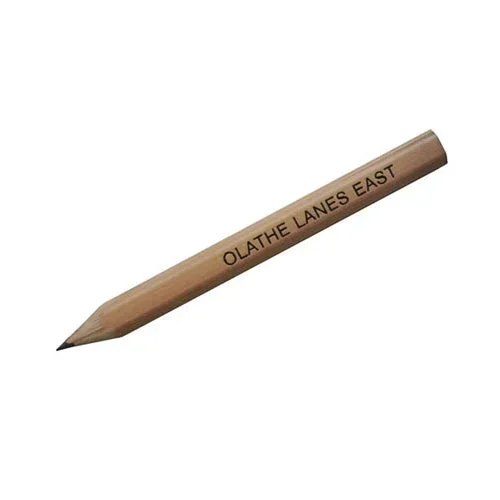 Personalized Natural Finish Hex Golf Pencils – Applied