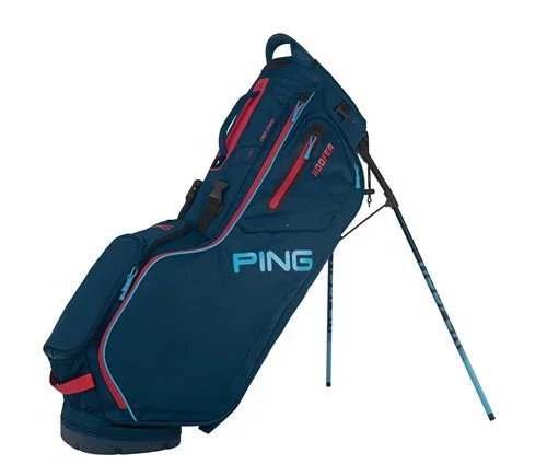 PING 201C Hoofer Double Stap Stand Bag – Navy / Bright Blue / Red