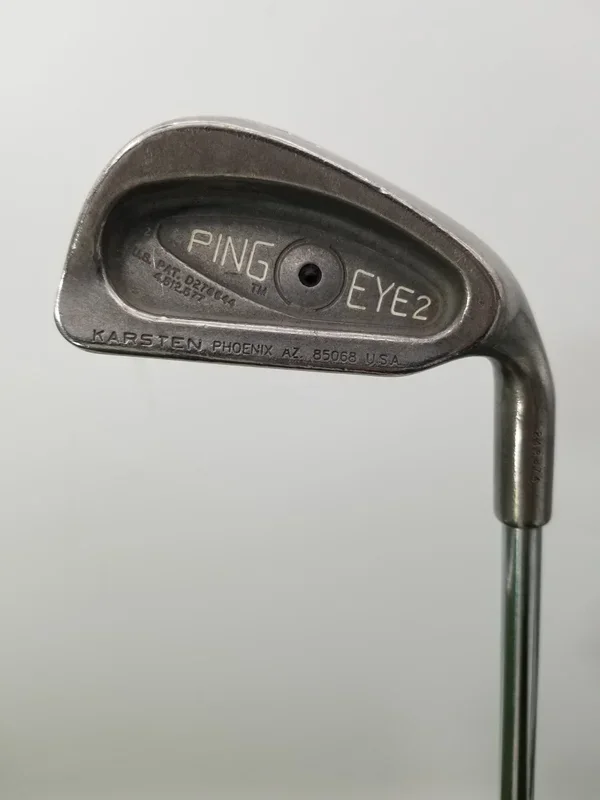 PING EYE 2 3 IRON STIFF FLEX STEEL SHAFT 38.5″ BLACK DOT GOOD