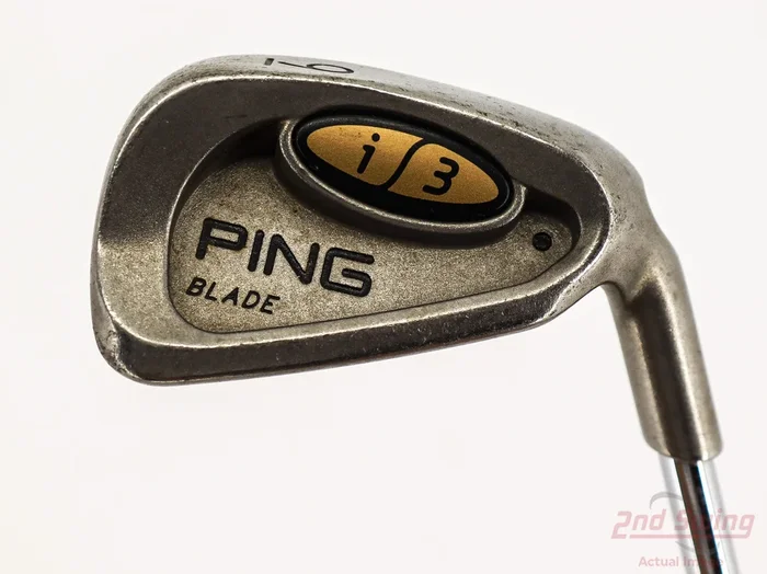 Ping i3 Blade Single Iron 9 Iron Stock Steel Shaft Steel Stiff Right Handed Black Dot 36.0in (T-82440478218)