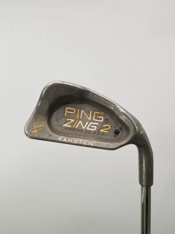 PING ZING 2 4 IRON STIFF KARSTEN STEEL 38″ BLACK DOT GOOD