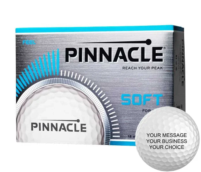 Pinnacle Soft Custom Logo Golf Balls (15 Ball Pack)