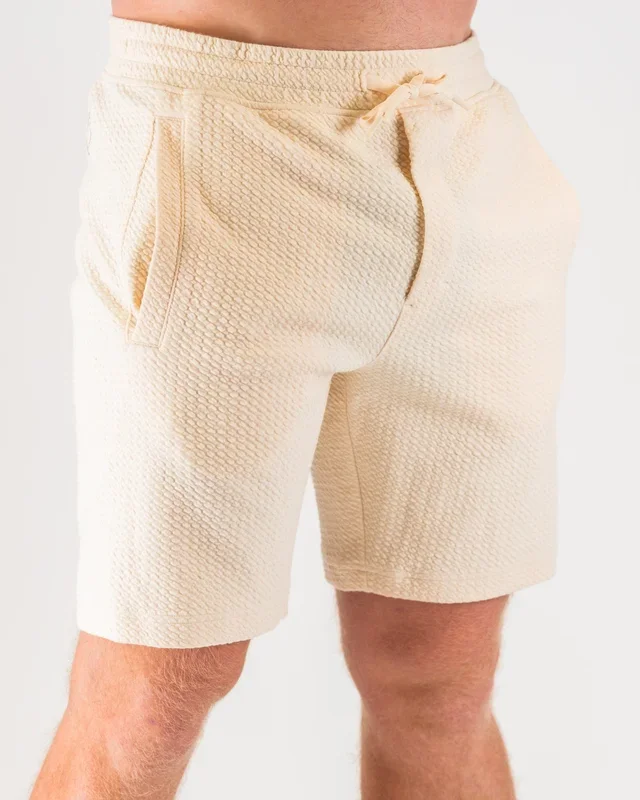 Player Preferred™ Waffle Knit Shorts – Cream