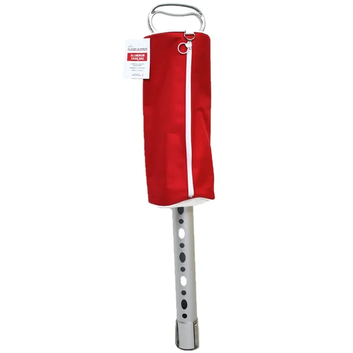 Player Supreme Deluxe Shag Bag Golf Ball Retriever | Rustproof Aluminum Shaft and Handle (Holds 75 Balls)